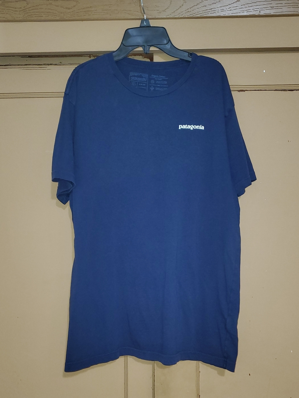 Patagonia Navy Short Sleeve Logo Tee